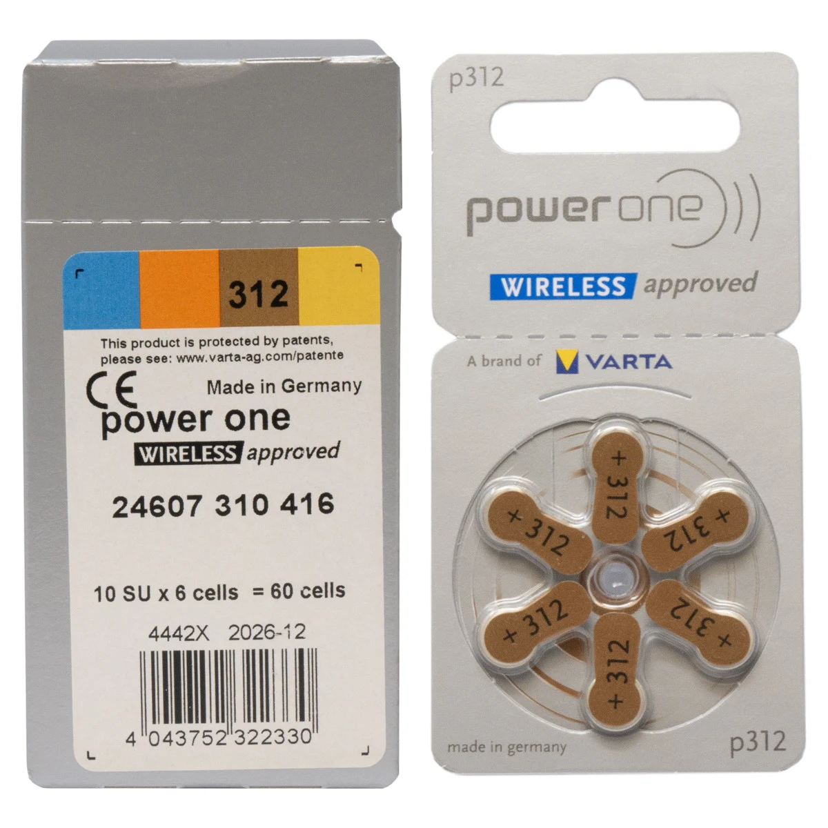 Pilhas Power One 312